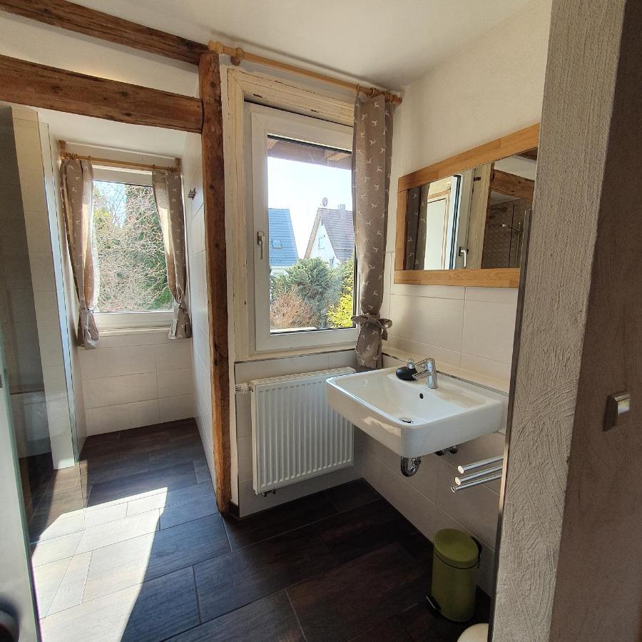 Alte Backstube - Ferienwohnung Hüttenstube und Ferienzimmer Auszeit Erkenbrechtsweiler Exterior foto